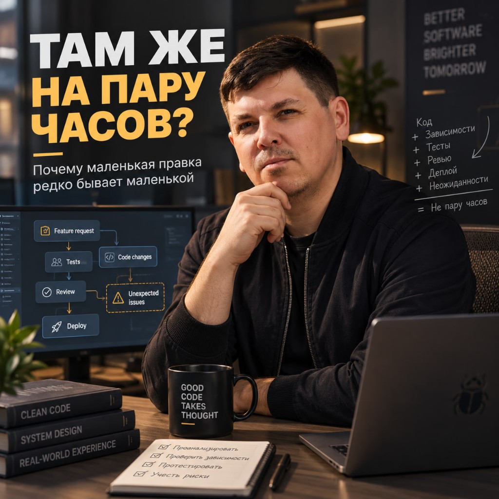 Почему маленькая правка редко бывает маленькой: код, зависимости, тесты, деплой